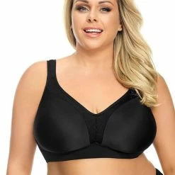 Wire Free Bra, Wide Shoulder Straps, B To J-cup