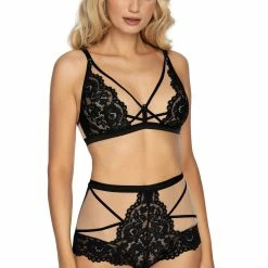 Romantic Bralette, Sheer Mesh, Beautiful Lace, Triangle Cups -EVA’s  INTIMATES Shop soft bra 105 ro torfi bralette 5B85D 5Bfullsize5D
