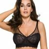 Soft Bra, Sheer Inlays, Lace Cups