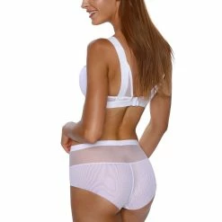 Sports Bra, Wide Shoulder Straps, Mesh Overlay -EVA’s  INTIMATES Shop soft bra 109 ki 748 lara 5B35D 5Bfullsize5D