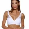 Sports Bra, Wide Shoulder Straps, Mesh Overlay