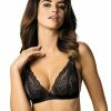Seductive Bralette, Floral Lace, Triangle Cups
