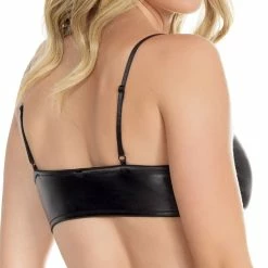 Bralette, Wet Look, Front Zipper -EVA’s  INTIMATES Shop soft bra 94 ce 7235 5B55D 5Bfullsize5D