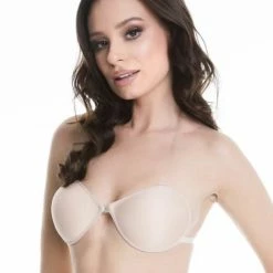 Self-adhesive Bra, Front Closure, Transparent Straps, A To E-cup
