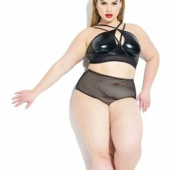 Bralette, Wet Look, Small Fishnet -EVA’s  INTIMATES Shop special bra 176 ce 20212 5B55D 5Bfullsize5D