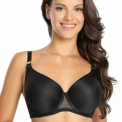 Comfortable Full Cup Bra, Mesh Inlay, Invisible Under Clothes