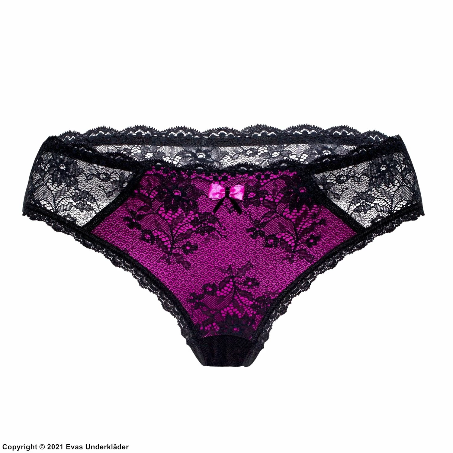 Romantic Panties, Bow, Floral Lace 2 Romantic Panties, Bow, Floral Lace - Image 2