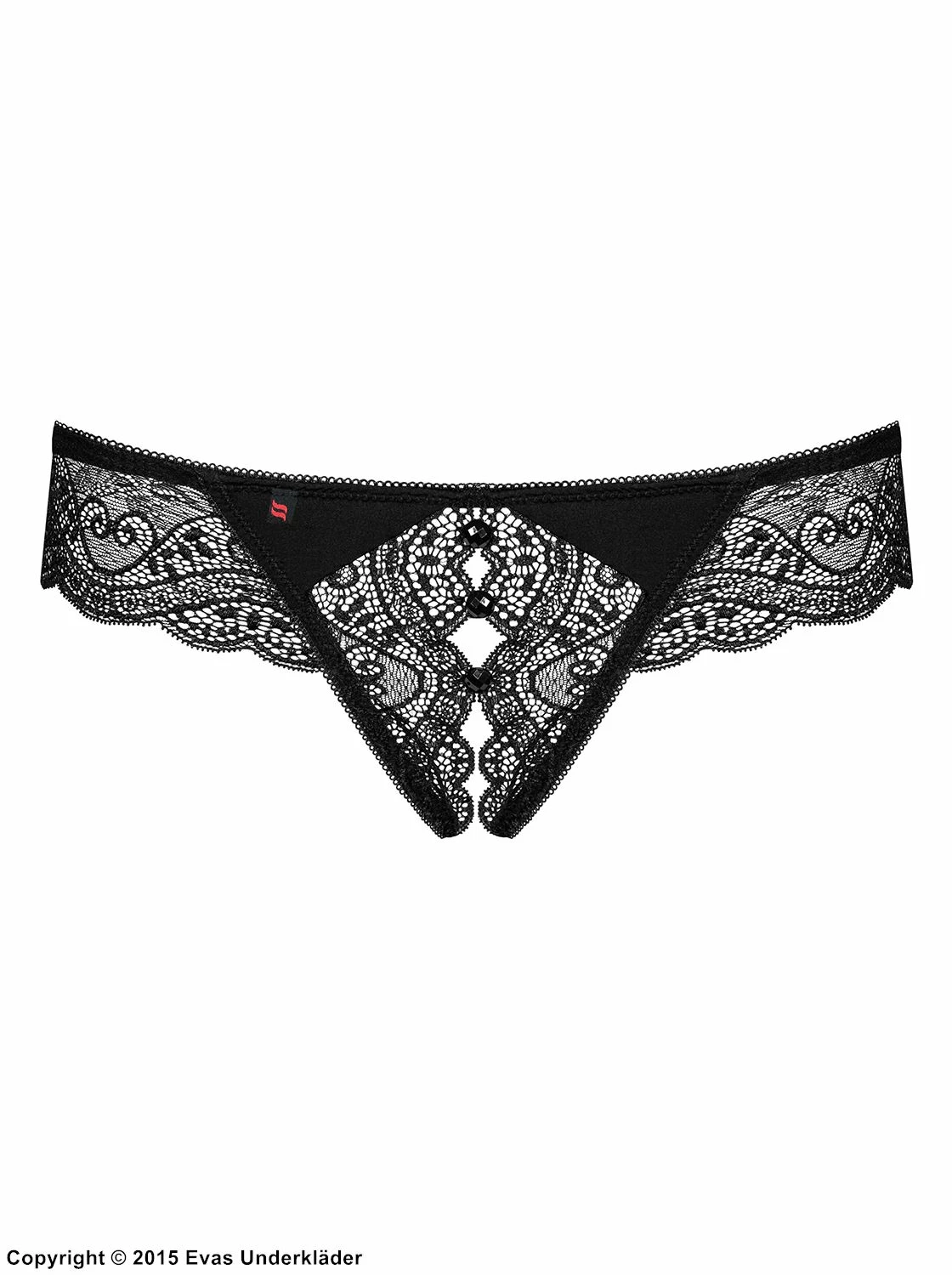 Sexy Thong, Soft Lace, Open Crotch 1 Sexy Thong, Soft Lace, Open Crotch