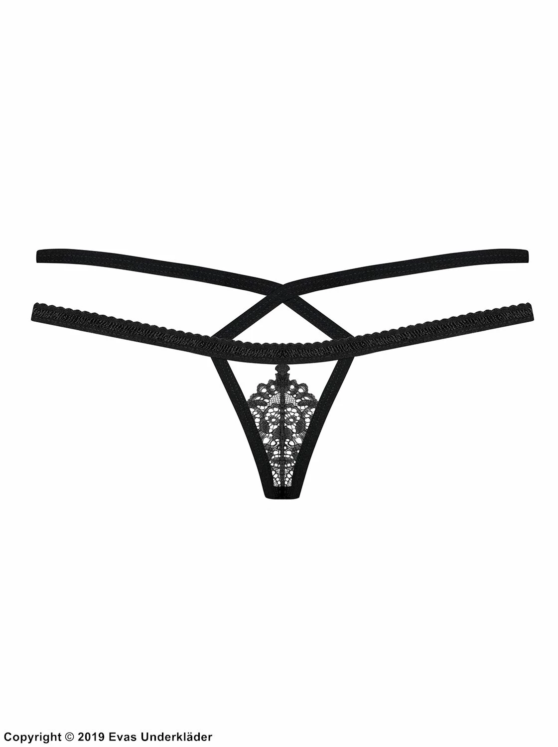 Minimal Thong, Lace, Rhinestones, Thin Straps 2 Minimal Thong, Lace, Rhinestones, Thin Straps - Image 2