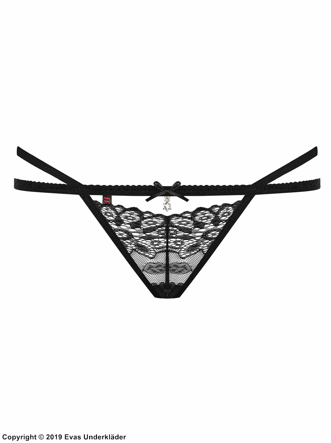 Minimal Thong, Lace, Rhinestones, Thin Straps 8 Minimal Thong, Lace, Rhinestones, Thin Straps - Image 8