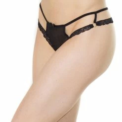 Seductive Thong, Sheer Mesh, Lace Edge, Double Straps, Plus Size -EVA’s  INTIMATES Shop thong 2885 ce 375 5B25D 5Bfullsize5D