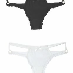 Seductive Thong, Sheer Mesh, Lace Edge, Double Straps, Plus Size -EVA’s  INTIMATES Shop thong 2885 ce 375 5B55D 5Bfullsize5D