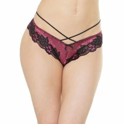 Beautiful Thong, Floral Lace, Crossing Straps -EVA’s  INTIMATES Shop thong 2886 ce 376 5B45D 5Bfullsize5D