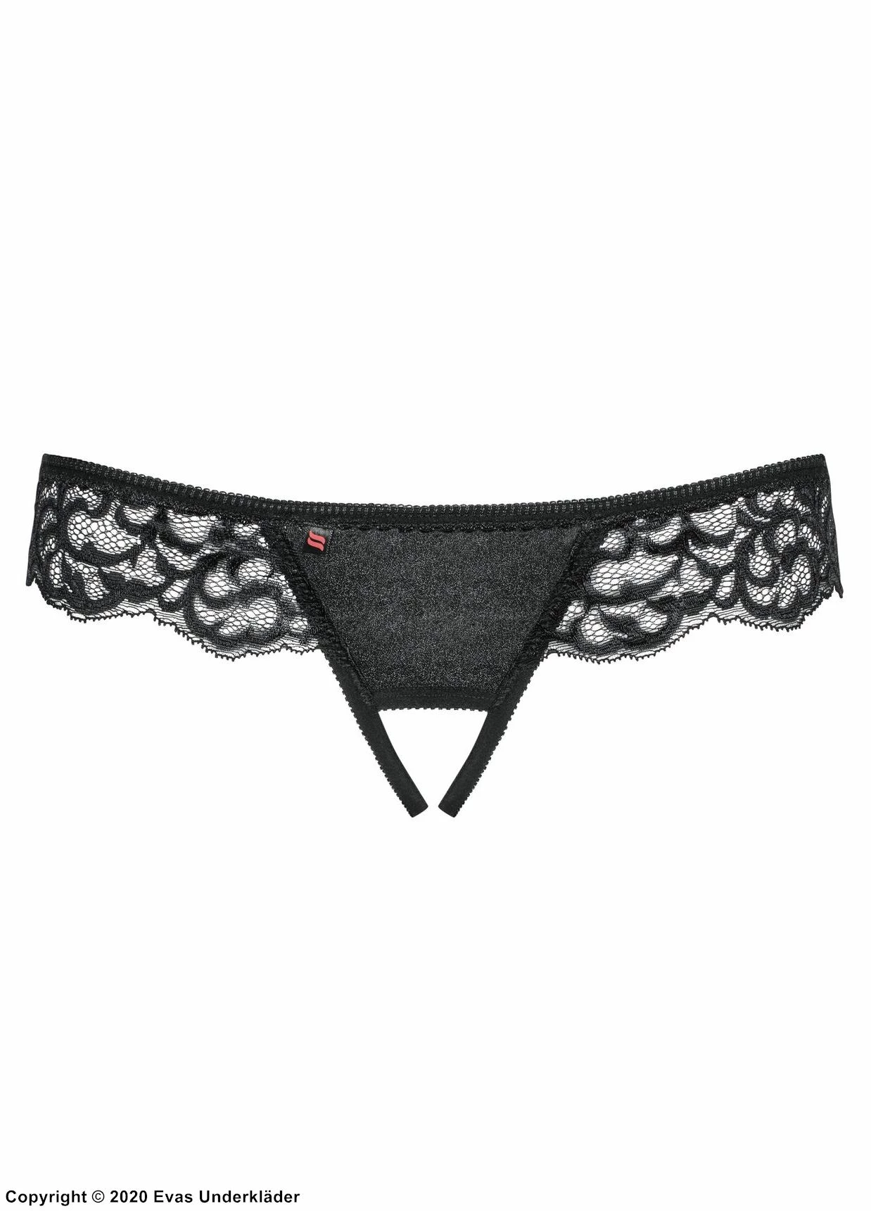 Sexy Cheeky Panties, Soft Lace, Open Crotch 1 Sexy Cheeky Panties, Soft Lace, Open Crotch