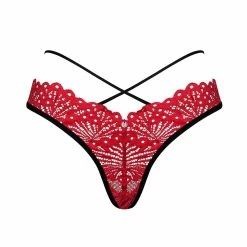 T-string, Openwork Lace, Crossing Straps, Ring