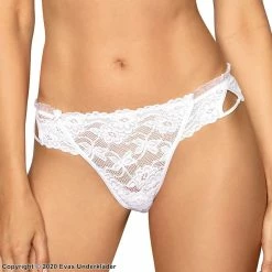 Romantic Thong, Eyelet Lace, Ruffle Trim -EVA’s  INTIMATES Shop thong panty in eyelet lace ro carmen string 5B15D 5Bfullsize5D