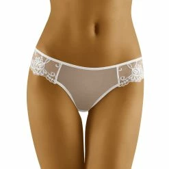Thong, High Quality, Embroidery, Elegant Pattern -EVA’s  INTIMATES Shop thong panty with embroidered mesh wo sartarella 5B25D 5Bfullsize5D