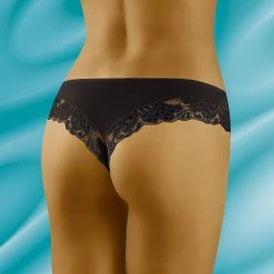 Elegant Panties, Lace Overlay -EVA’s  INTIMATES Shop thong panty with lace waistband 7 wo karioka 5B95D 5Bfullsize5D